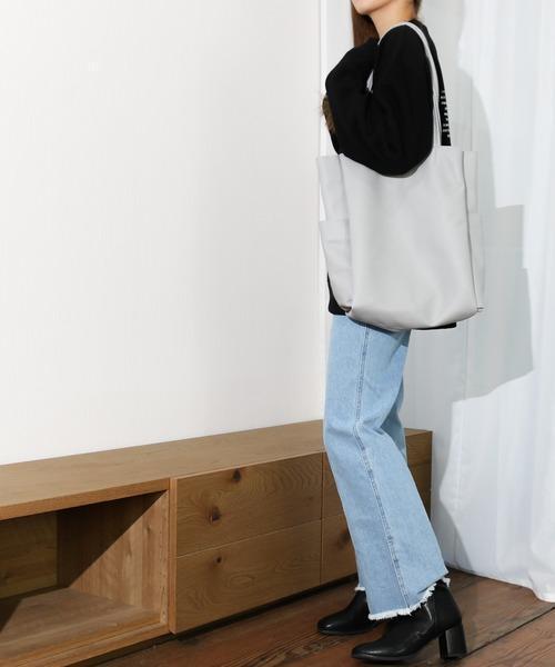 Per sist ence/パーシエンス　マルチポケット縦型A4トートバッグ