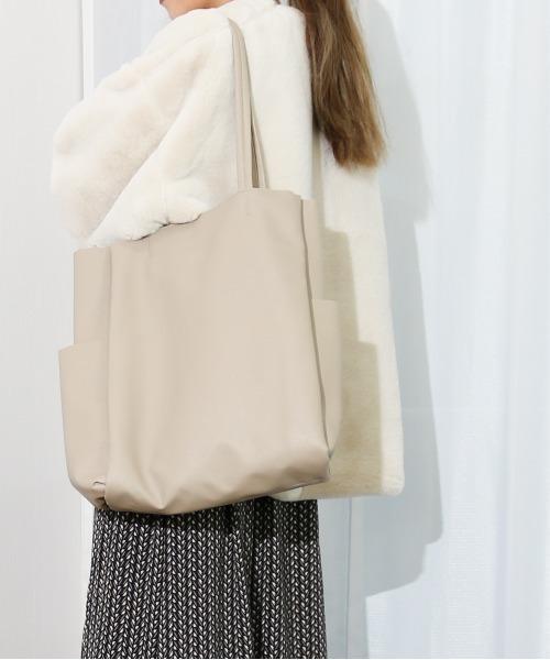 Per sist ence/パーシエンス　マルチポケット縦型A4トートバッグ