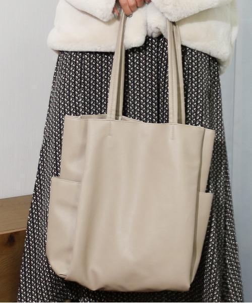 Per sist ence/パーシエンス　マルチポケット縦型A4トートバッグ