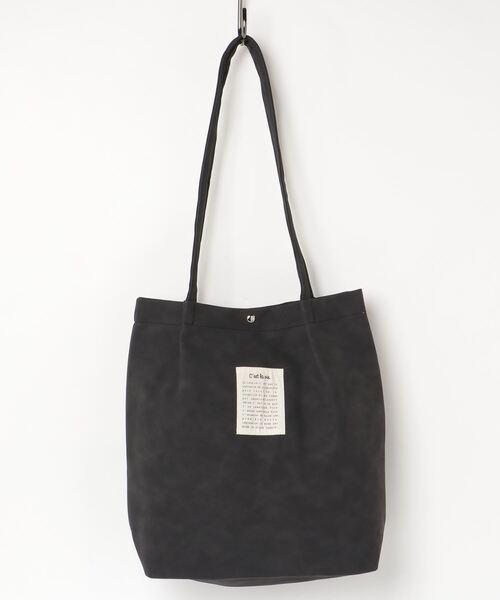 Per sist ence/パーシエンス　フェイクレザー ハンドルタックトートバッグ