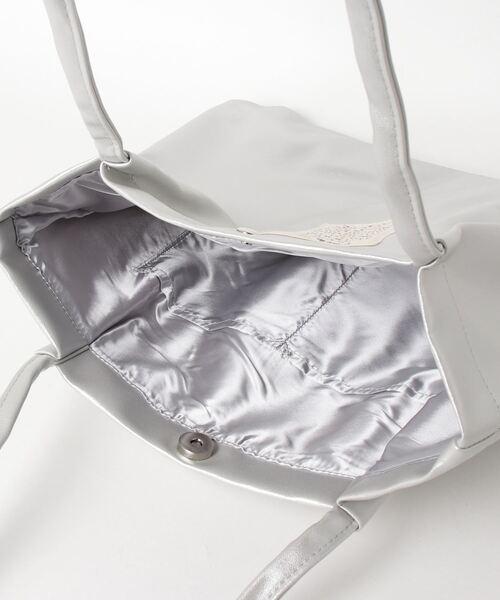 Per sist ence/パーシエンス　フェイクレザー ハンドルタックトートバッグ