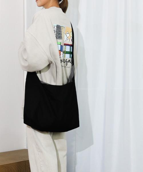 Per sist ence/パーシエンス　キャンバス ラウンドショルダーバッグ