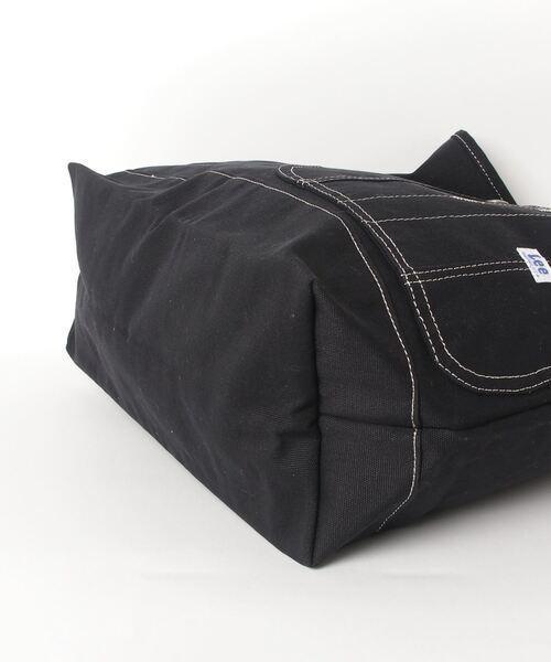 Lee/リー　ヘビーキャンバス ロゴ入り オーバーオールサイドポケットBIGトートバッグ