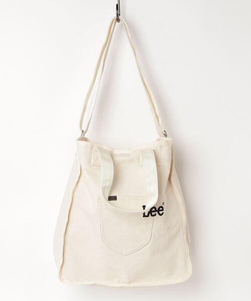 Lee/リー　ロゴ刺繍ポケット パイピング2WAYトート