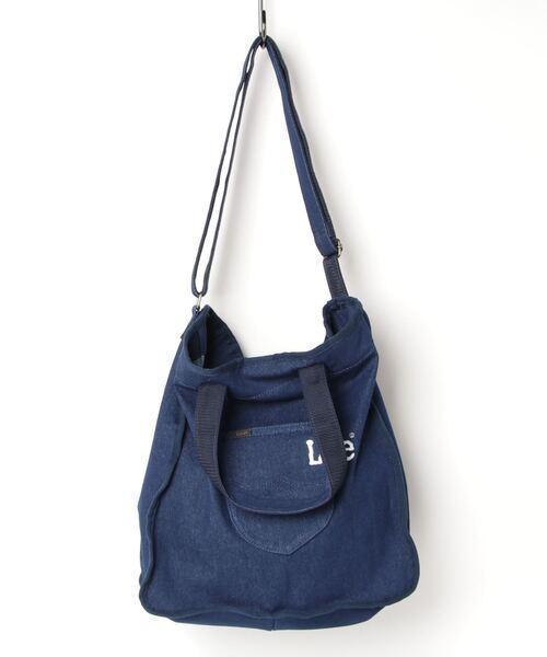 Lee/リー　ロゴ刺繍ポケット パイピング2WAYトート
