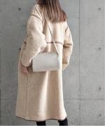 Per sist ence/パーシエンス　ボアパイピング×フェイクムートン リバーシブルノーカラーコート