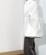 Per sist ence/パーシエンス　フェイクレザー ハンドルタックトートバッグ