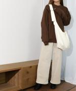 Per sist ence/パーシエンス　キャンバス ラウンドショルダーバッグ