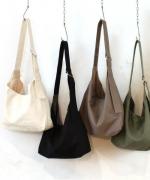 Per sist ence/パーシエンス　キャンバス ラウンドショルダーバッグ