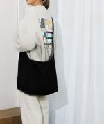 Per sist ence/パーシエンス　キャンバス ラウンドショルダーバッグ