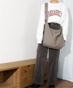 Per sist ence/パーシエンス　キャンバス ラウンドショルダーバッグ